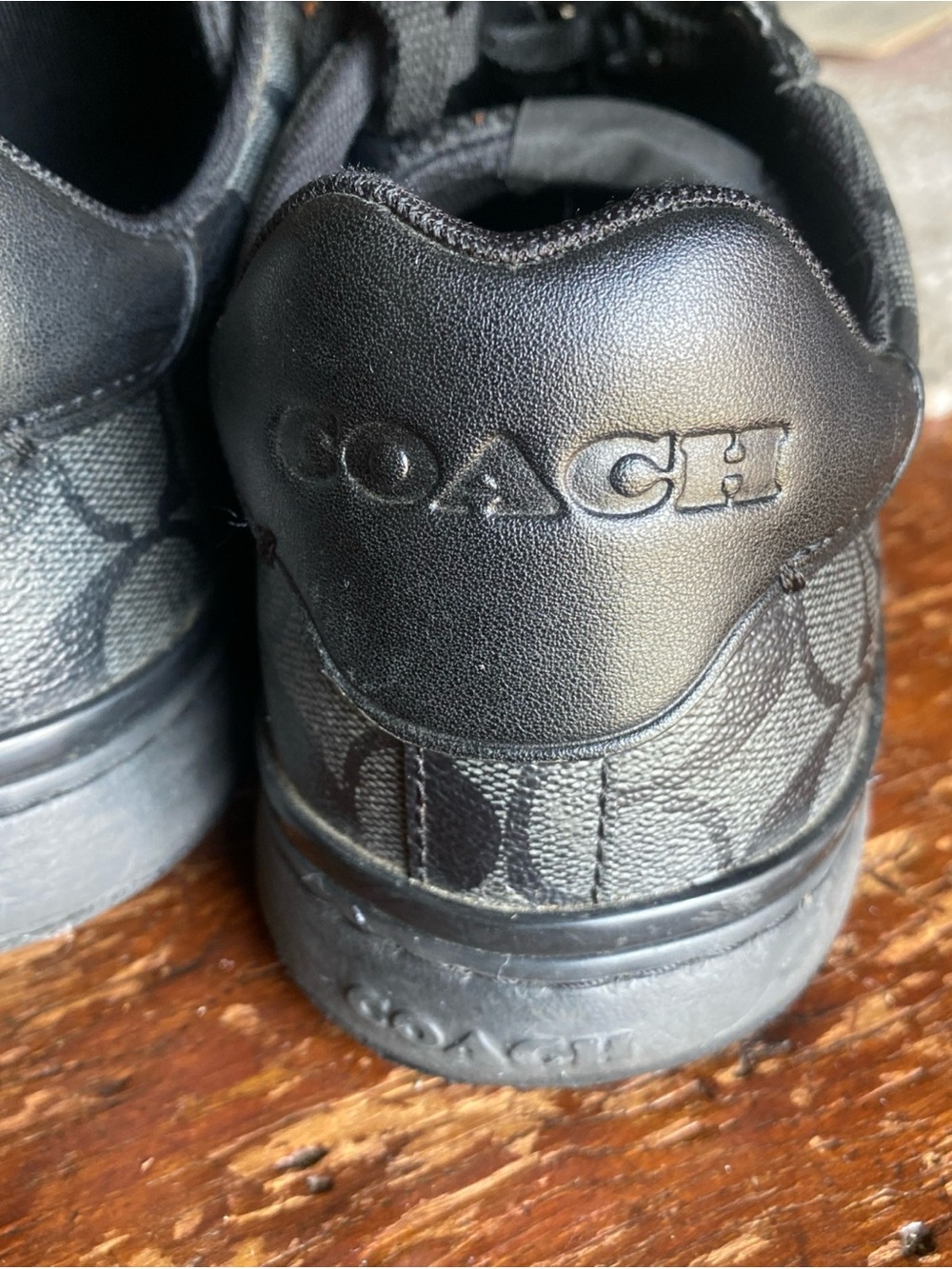 Coach Men's Black Signature C Sneaker - Picture 3 of 9